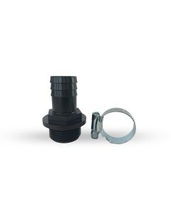 Kit di connessione per un tubo da giardino da 25 mm