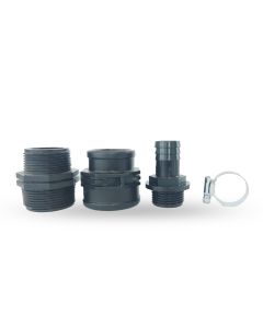 Kit di connessione per un tubo da giardino da 25 mm