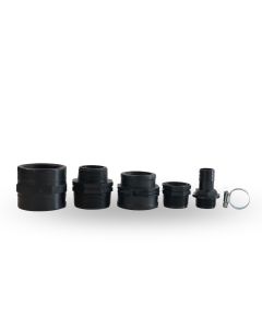 Kit di connessione per un tubo da giardino da 25 mm