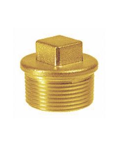 Tappo in ottone da 1"- filettatura esterna