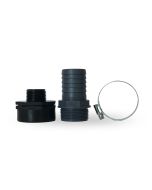 Kit di connessione per un tubo da giardino da 40 mm