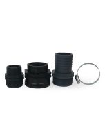 Kit di connessione per un tubo da giardino da 50 mm