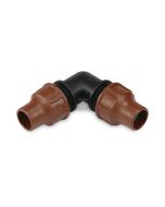 Gomito a compressione per tubo per irrigazione a goccia 